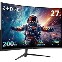 Ungrai Z-Edge UG27 27 polegadas monitor de jogos curvado 16:9 1920x1080
